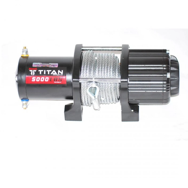 Лебедка Titan, 5000 либри, 12 V, електрическа - за ATV и лодки - 2500кг/5000 Lbs