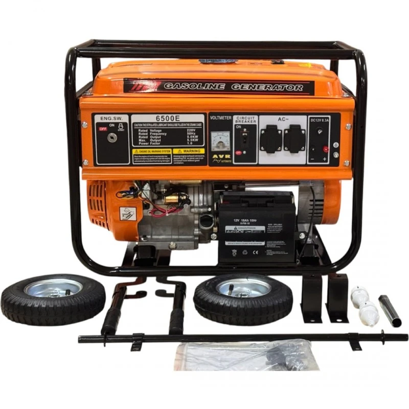Генератор за ток TITAN 6500E, бензинов, монофазен, AVR, ел. стартер