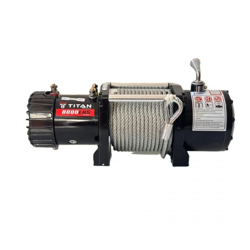 Лебедка 8000 lb (3630kg) ,Titan, електрическа - 12V / 5.5hp / 4.4kw