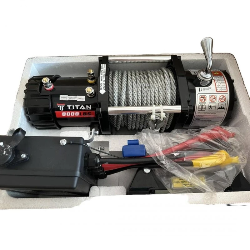 Лебедка 8000 lb (3630kg) ,Titan, електрическа - 12V / 5.5hp / 4.4kw