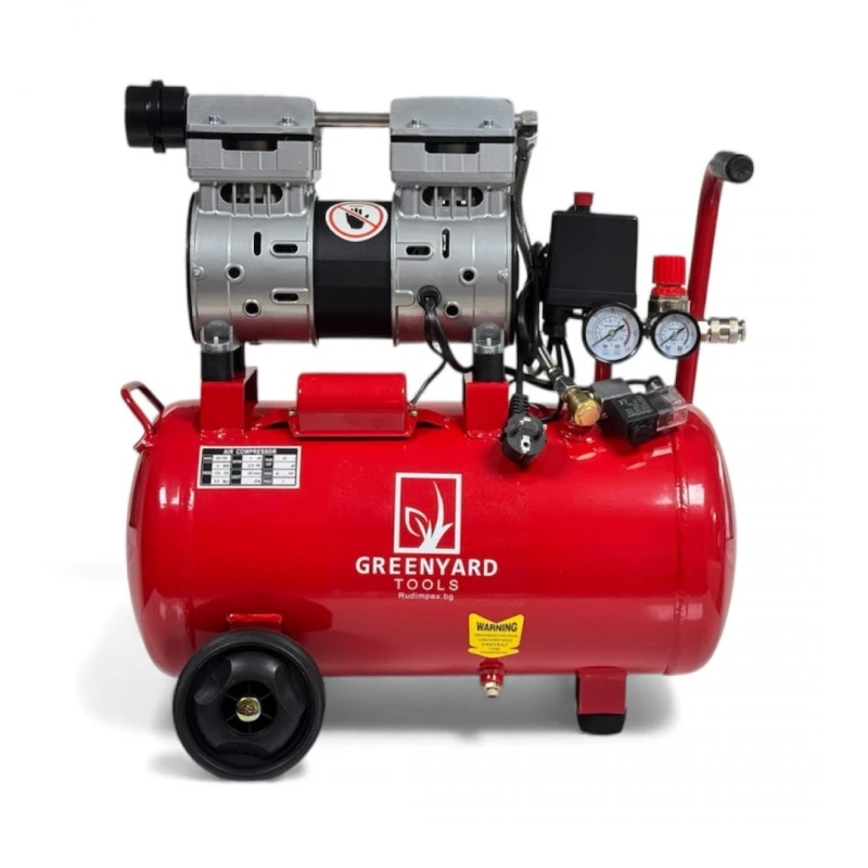 Компресор за въздух, Безмаслен, Greenyard 24 l / 750W