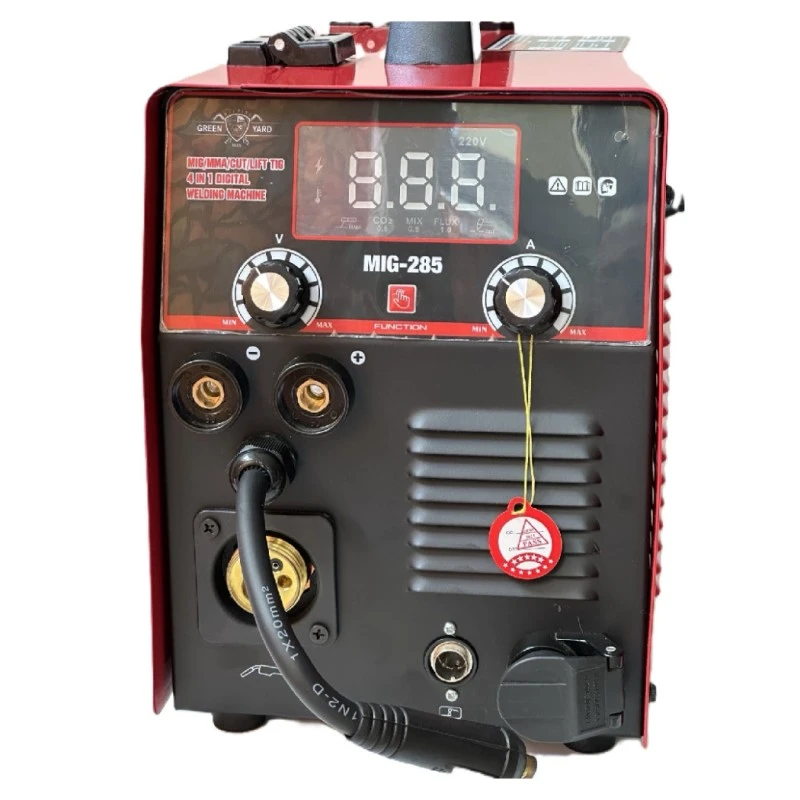 Професионален, Kомбиниран, Заваръчен апарат 4 в 1, MIG 285A /MMA/ TIG /CUT 40A