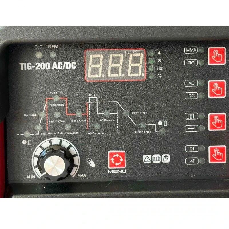 Синергичен аргонов апарат за алуминий TIG 200A, AC/DC, Pulse , ММА