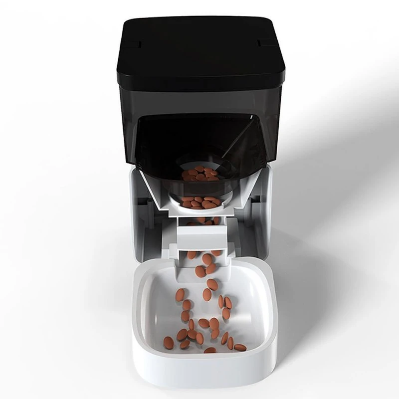 Автоматичен диспенсър за храна за кучета и котки с WiFi приложение и камера