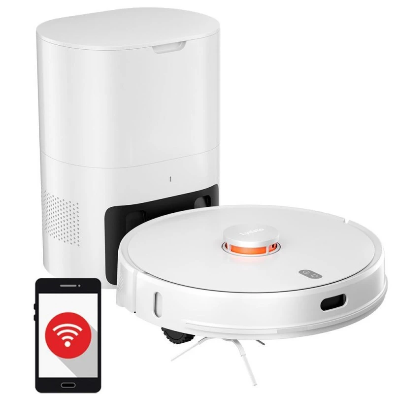 Lydsto R1 Pro, Сухо и Мокро почистване, Автоматична станция за отпадъци, Бял
