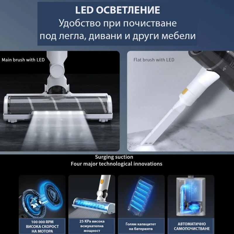 Lydsto H4, Вертикална, С автоматично самопочистване