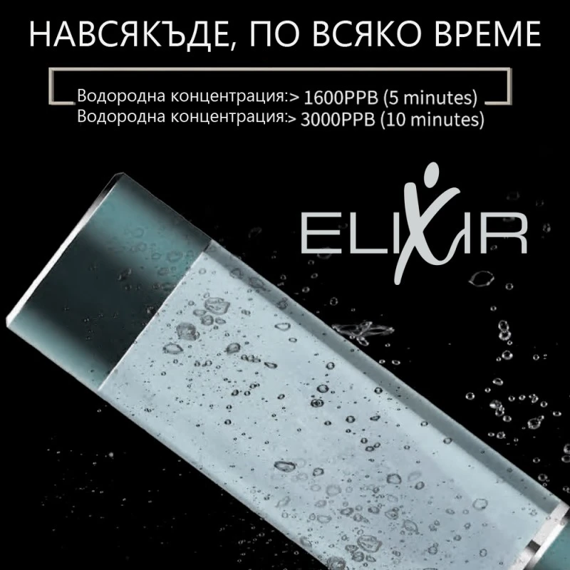 Бутилка за водородна вода Elixir