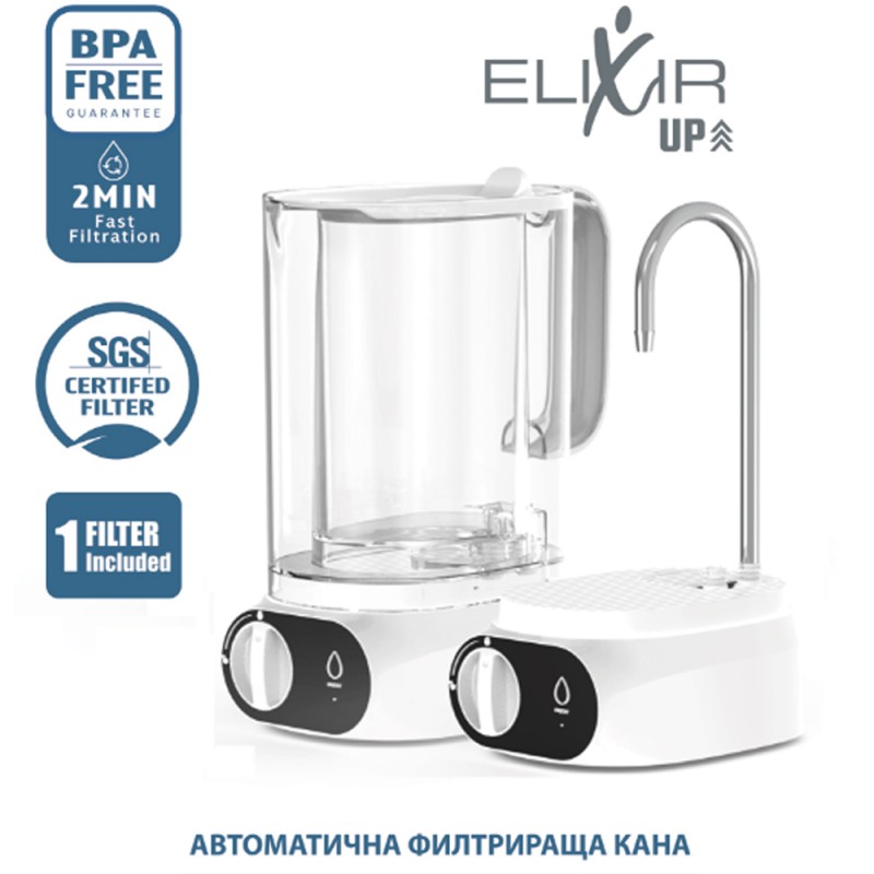 Автоматична кана за пречистване на вода Elixir UP, Композитен Nano филтър с карбонов слой