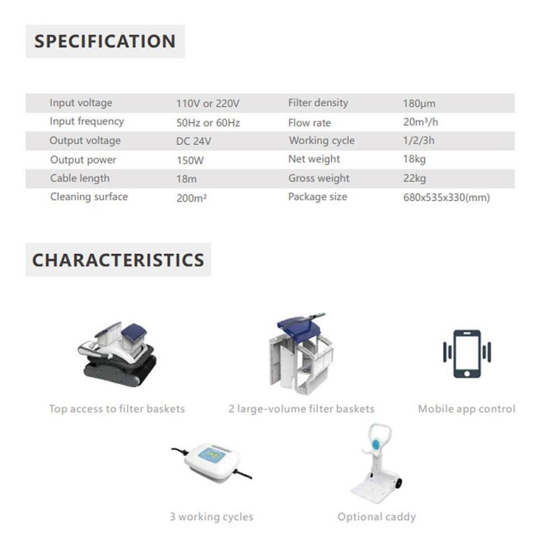 Робот за басейни Raptor Pro