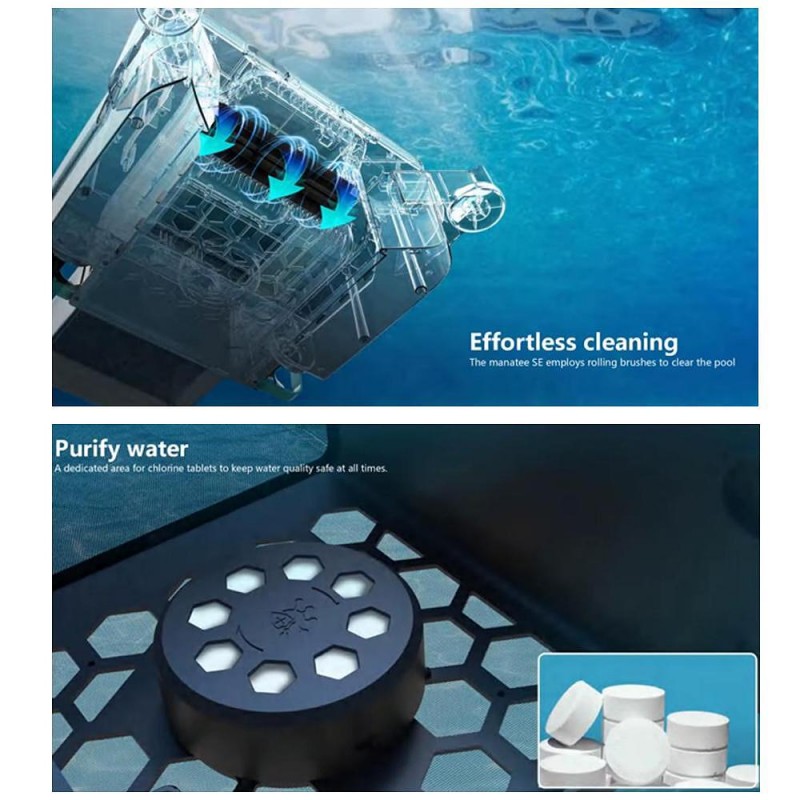 Соларен / DC скимер за почистване на повърхността на водата на басейни LOTUS