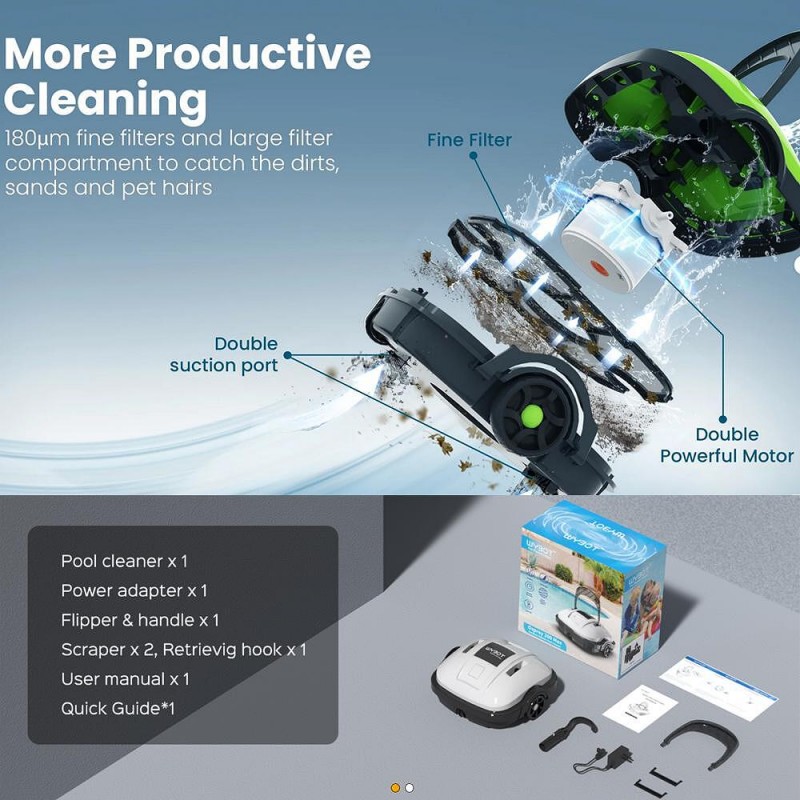 Безкабелен робот за басейни OSPREY 200 MAX