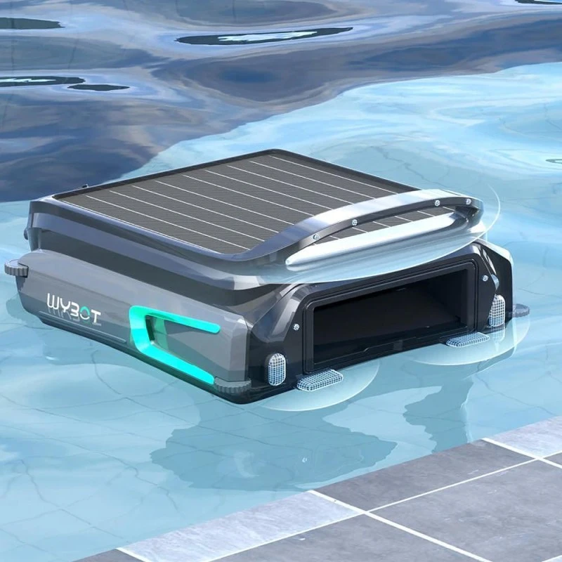 Соларен / DC скимер за почистване на повърхността на водата на басейни Wybot F1