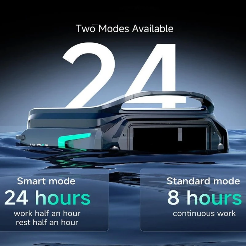 Соларен / DC скимер за почистване на повърхността на водата на басейни Wybot F1