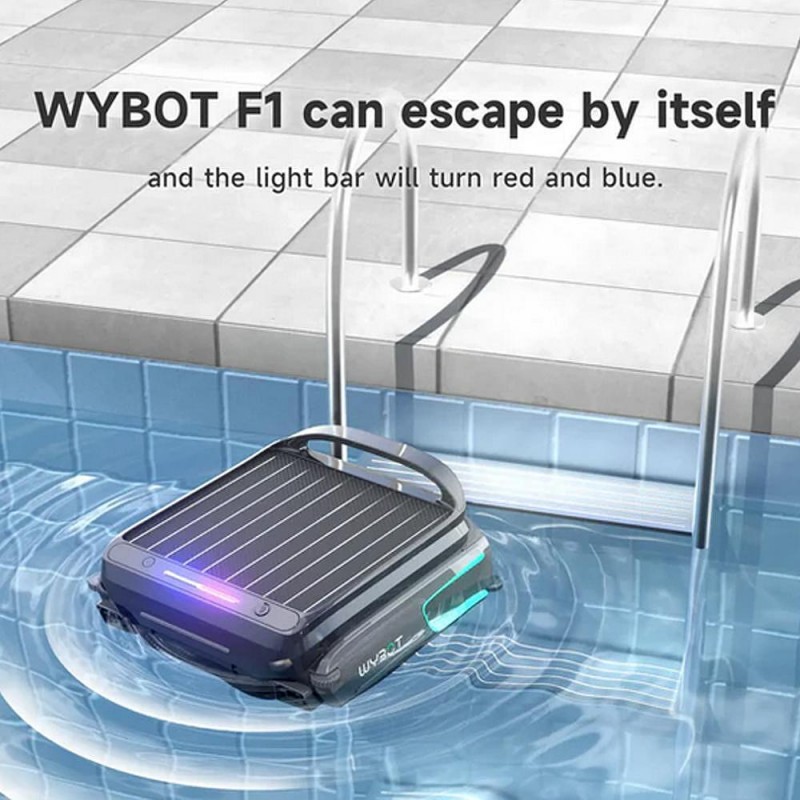 Соларен / DC скимер за почистване на повърхността на водата на басейни Wybot F1