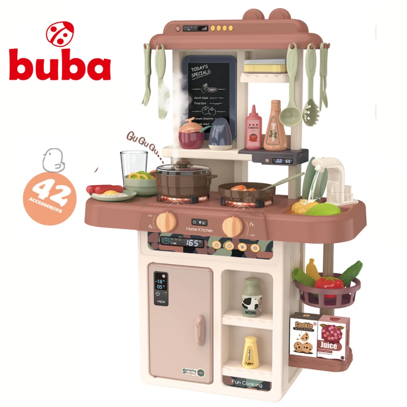 Детска кухня Buba Home Kitchen 889-188, 42 части, Розова