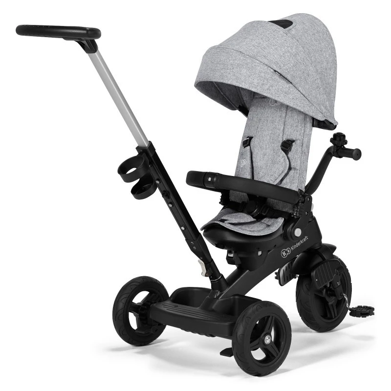 Триколка KinderKraft TWIPPER, Сива