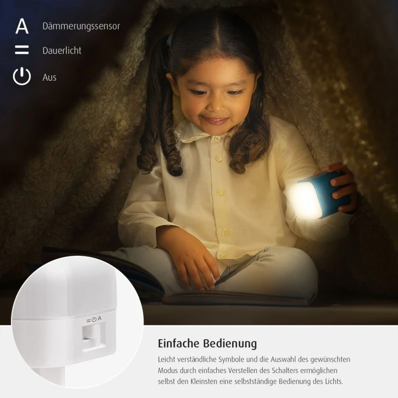 52403 Reer 2в1 нощна лампа синя