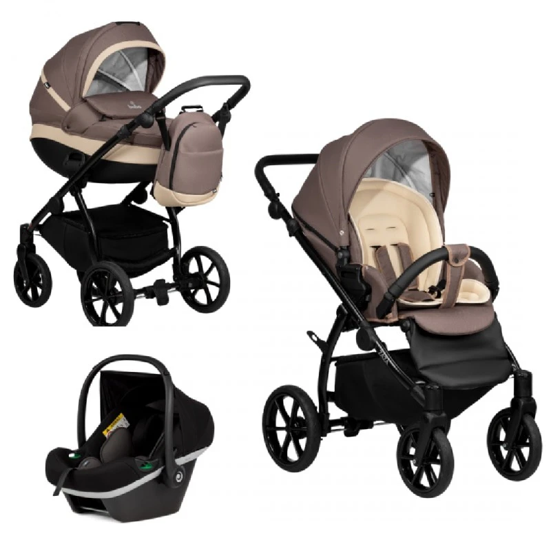 Бебешка количка Buba Zaza 3в1, 024 Coffee Brown