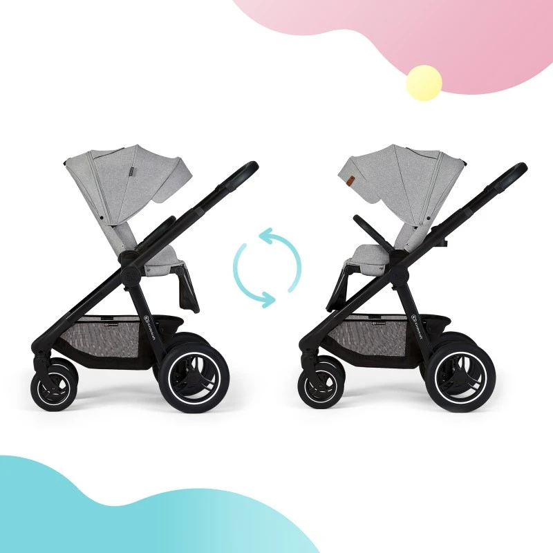 Kinderkraft бебешка количка EVERYDAY 2in1 light grey