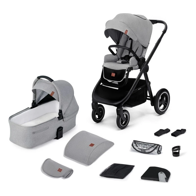 Kinderkraft бебешка количка EVERYDAY 2in1 light grey