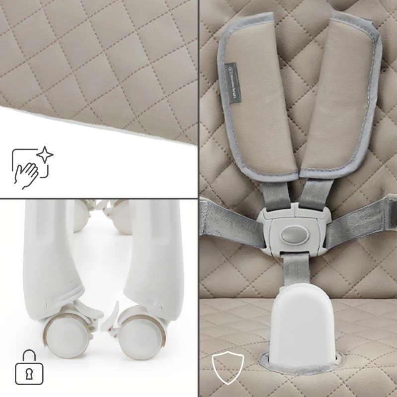 Kinderkraft TULO столче за хранене BEIGE