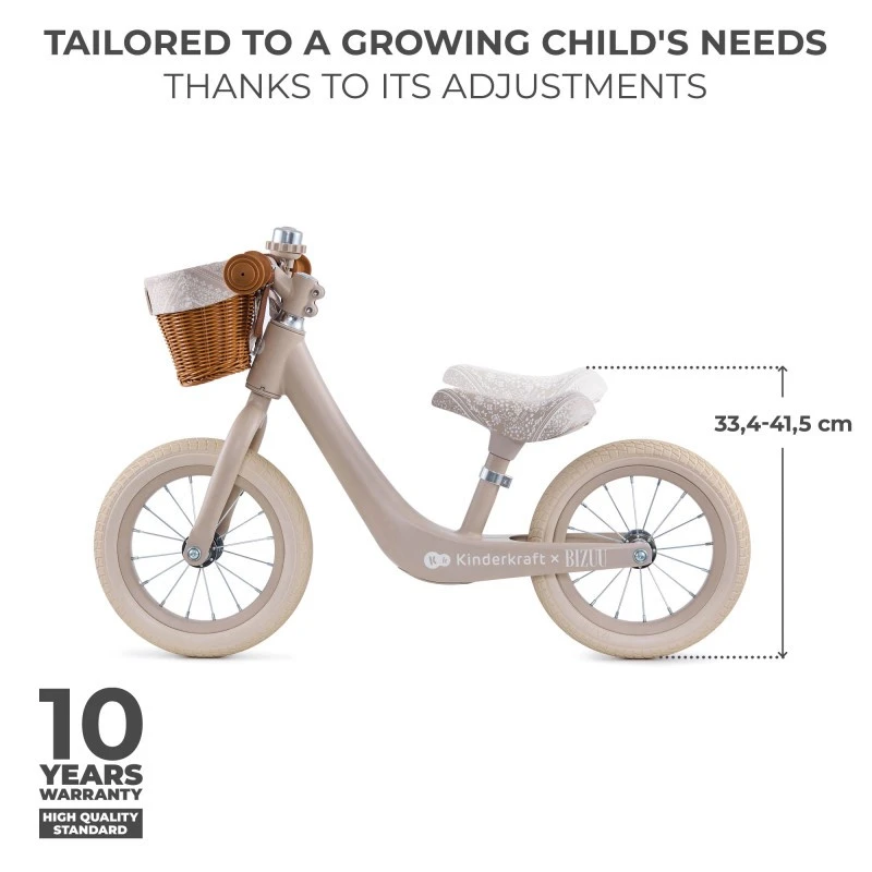 Kinderkraft RAPID 2 колело за баланс BIZUU BEIGE
