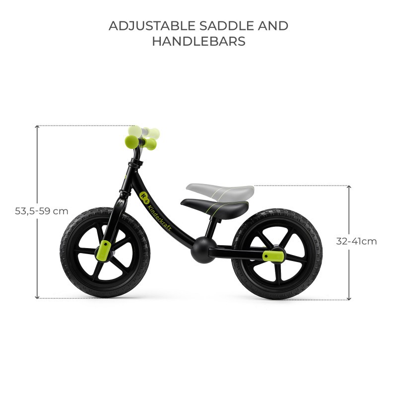 Kinderkraft колело за баланс 2WAY NEXT OFFROAD BLACK