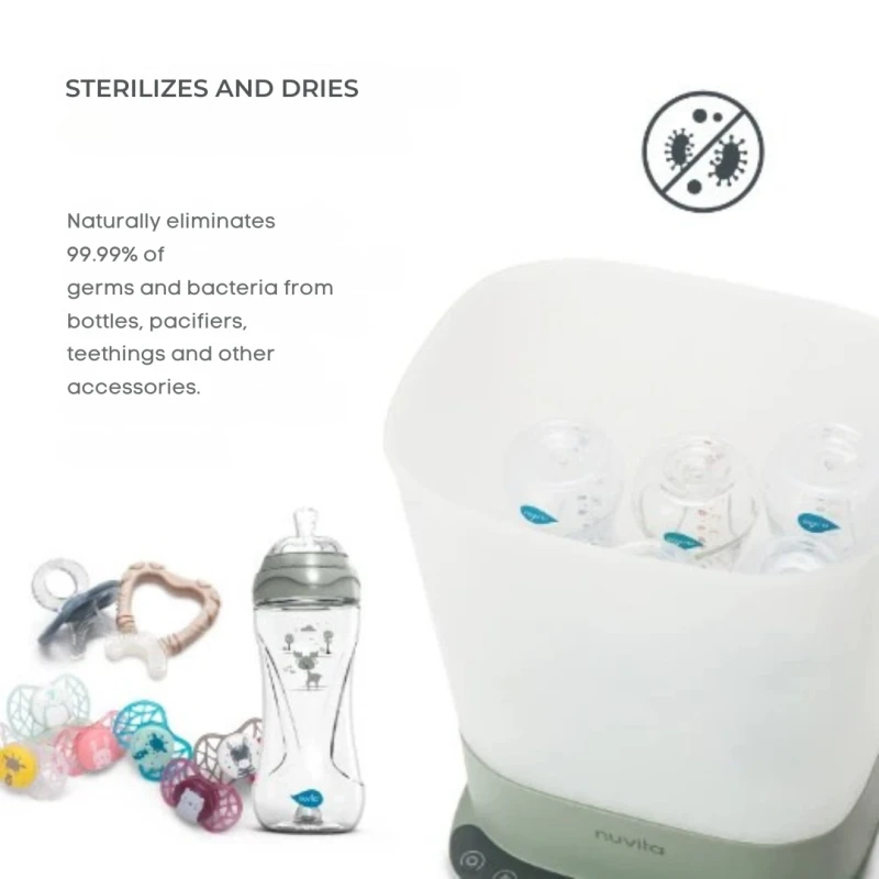 1088 Nuvita Дигитален парен стерилизатор и сушилня SteriDry