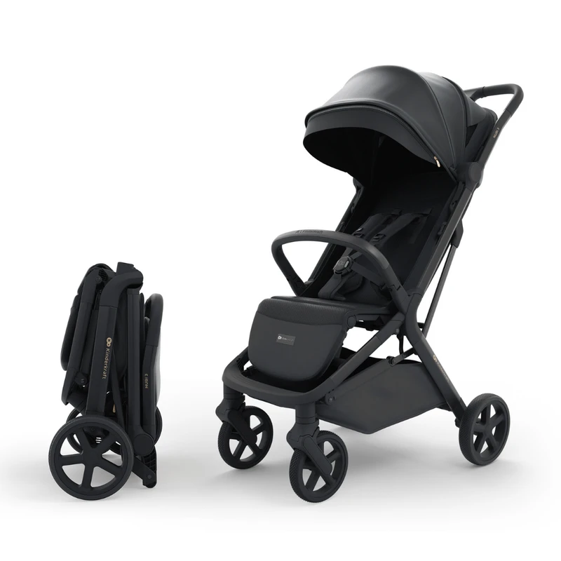 Kinderkraft NUBI 3 бебешка количка MIDNIGHT BLACK