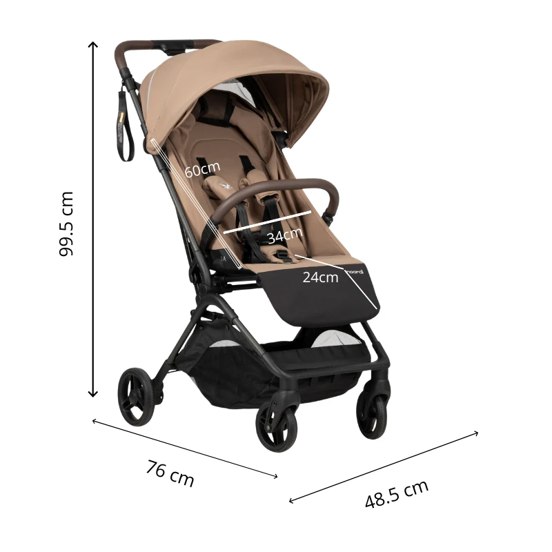 Noordi SIA carbon 5,9 kg бебешка количка 600 Sand Beige