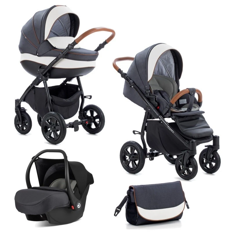 Бебешка количка 3в1 Buba Forester 596, черна