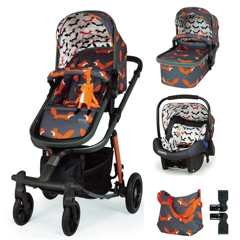 Детска количка Cosatto Giggle Quad Charcoal Mister Fox 3в1