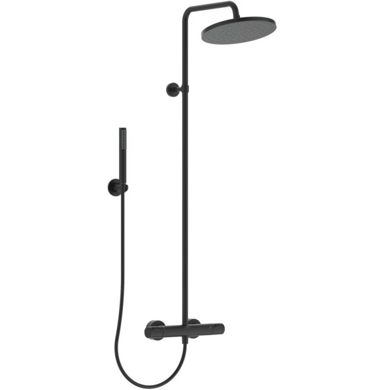 Термостатна душ система Ideal Standard Ceratherm T25 Silk Black BC748XG, Черен Мат