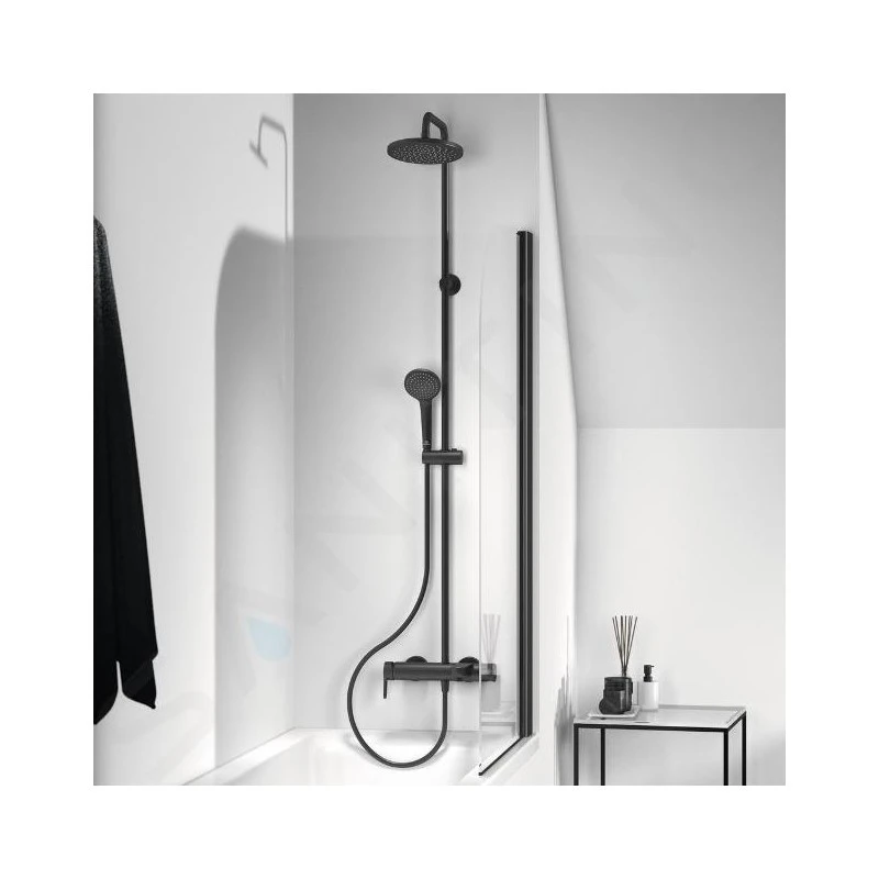 Душ система Ideal Standard Cerfaine O Silk Black BC749XG, Със смесител, Черен Мат