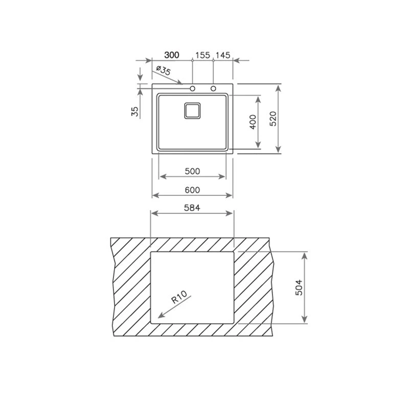 Кухненска мивка Teka Maestro Zenit RS15 1C 115000021, За вграждане, Иноксова, Гладка, Авт. клапан, За шкаф 60 см