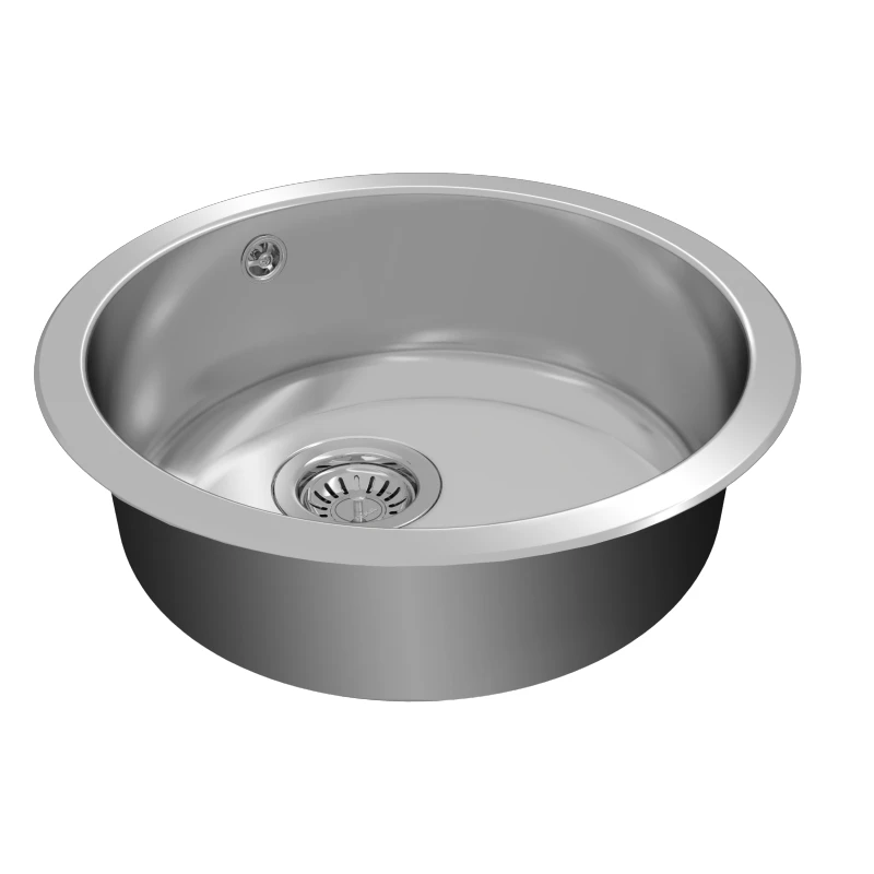 Кухненска мивка Teka Easy Starbright 45 E-XN 1B RND 115020013, Иноксова, За вграждане, Гладка, Мат покритие, За шкаф с отвор Ф 45 см