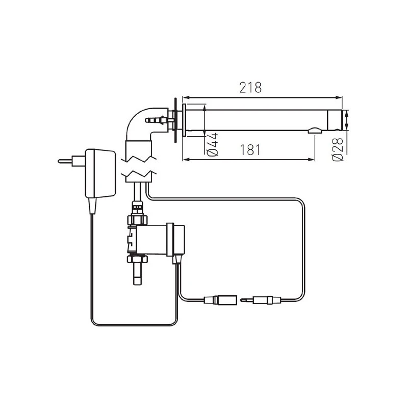 Смесител Ferro Bora Sensor Power-Safe,  Стенен