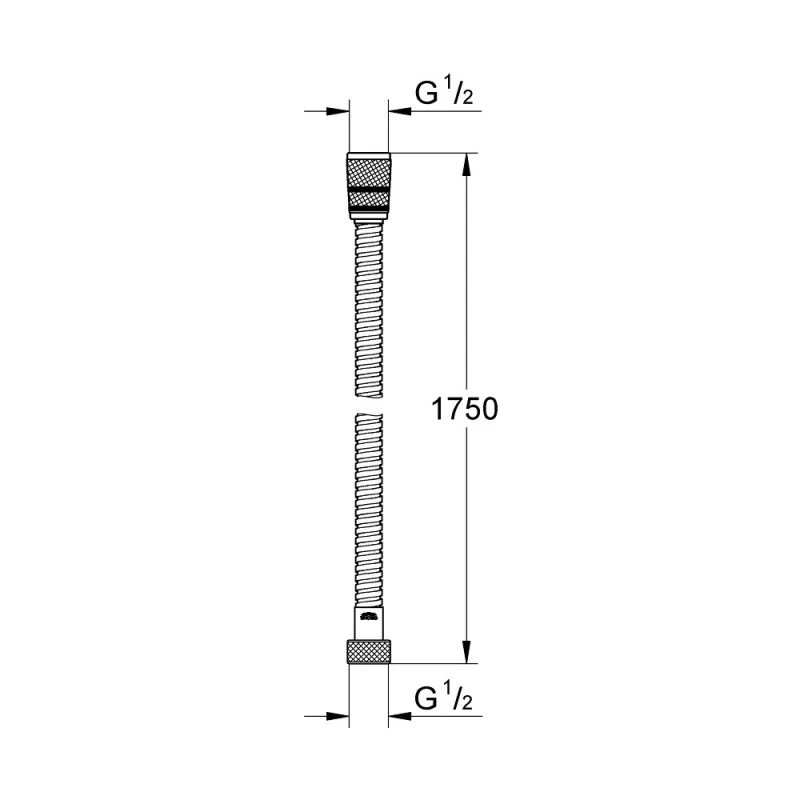 Шлаух Grohe Rotaflex Metal Long-Life 28025000  1750 мм