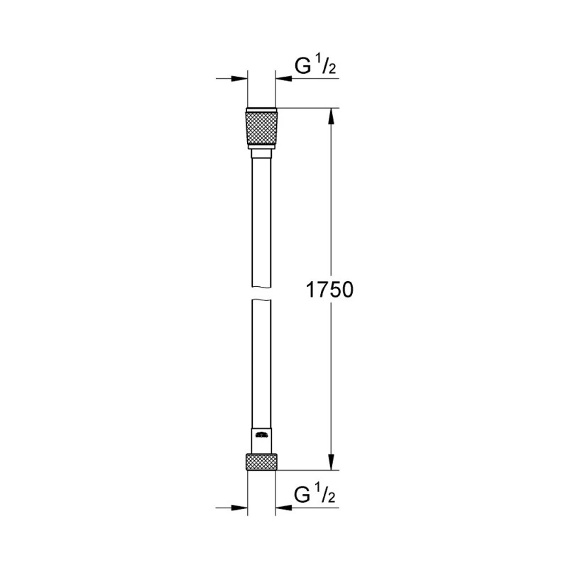 Шлаух Grohe Silverflex 28388GL0, 1750 мм, Twiststop функция, Цвят Хладен Изгрев