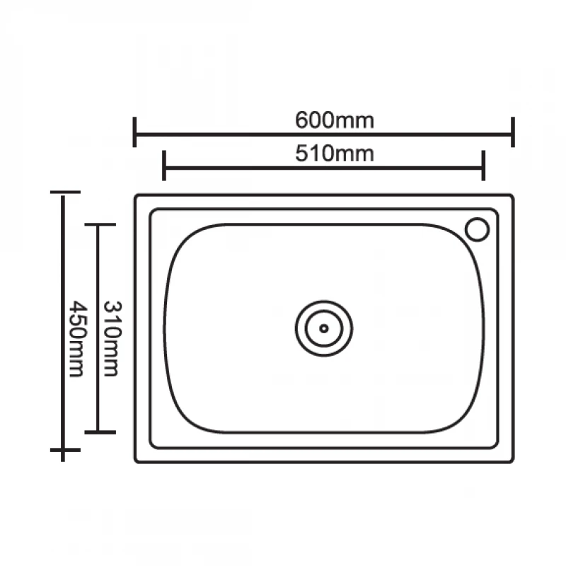 Комплект кухненска мивка Inter Ceramic Пиедмонт ICF 7111022  Без отцедник  Стоящ смесител с въртящ се чучур,  Цвят хром