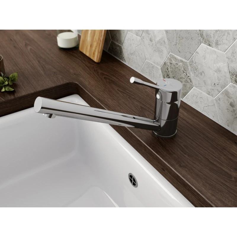 Смесител Ideal Standard Ceralook BC292AA  Кухненски  Стоящ  Въртящ се чучур