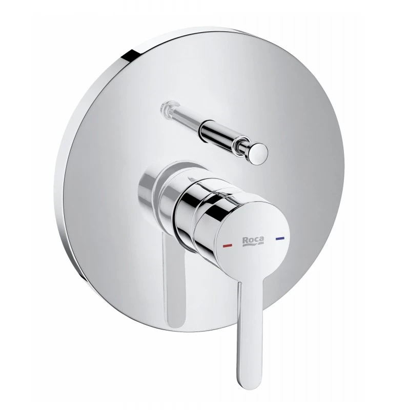 Смесител Roca Carelia A5A0B8AC0K, Стенен, За вана/душ, За вграждане, Комплект с вътрешно тяло RocaBox A525869403, Цвят Хром