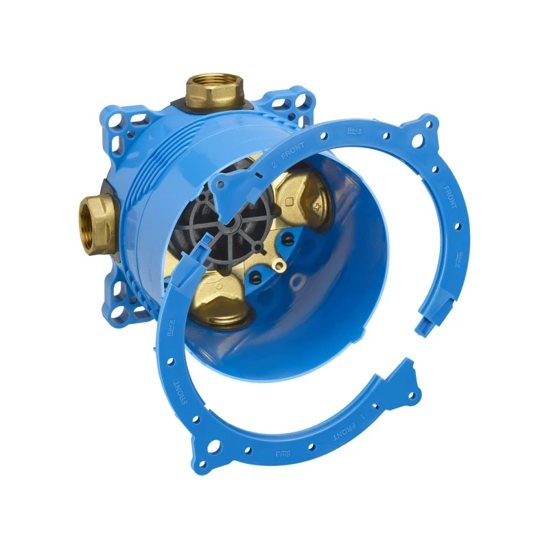 Смесител Roca Insignia A5A2B3ACN0, Стенен, За вана/душ, За вграждане, Комплект с вътрешно тяло RocaBox A525869403, Цвят Титаниево Черно