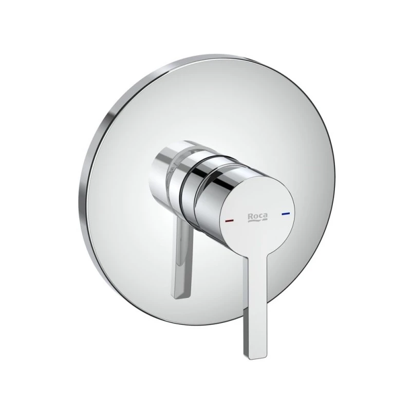 Смесител Roca Naia A5A2B96C00, Стенен, За вана/душ, За вграждане, Комплект с вътрешно тяло RocaBox A525869403, Цвят Хром