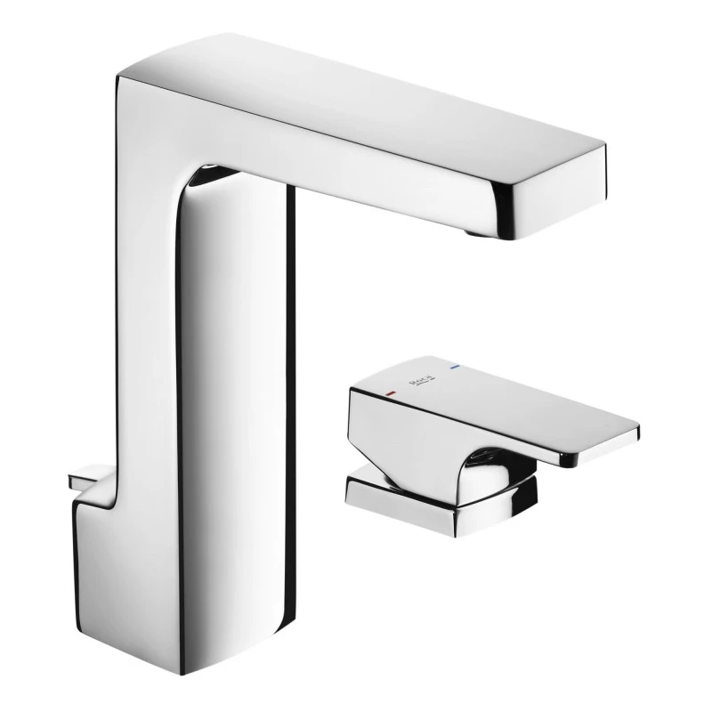 Смесител Roca L90 A5A3801C00, Стоящ, За умивалник, Цвят Хром