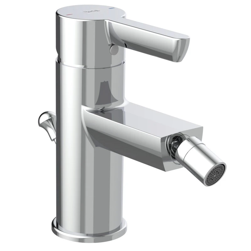 Смесител Roca Saona A5A607AC0K, Стоящ, За биде, С изпразнител, Цвят Хром