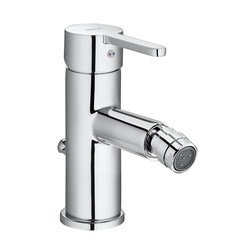 Смесител Roca Carelia A5A608AC0K, Стоящ, За биде, С изпразнител, Цвят Хром