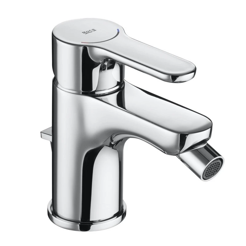 Смесител Roca L20 A5A6A09C00, Стоящ, За биде, Автоматичен изпразнител, Цвят Хром 