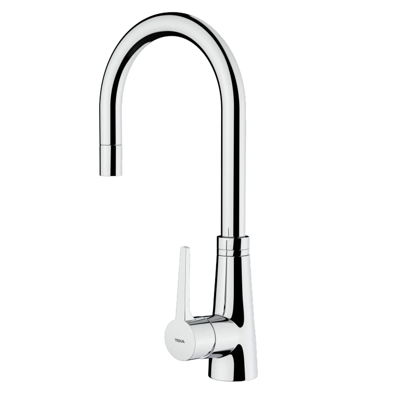 Смесител Teka Total Vita K 938 Pull-out 249380200, Стоящ, Кухненски, Изтеглящ се дущ, Въртящ се чучур, Цвят Хром