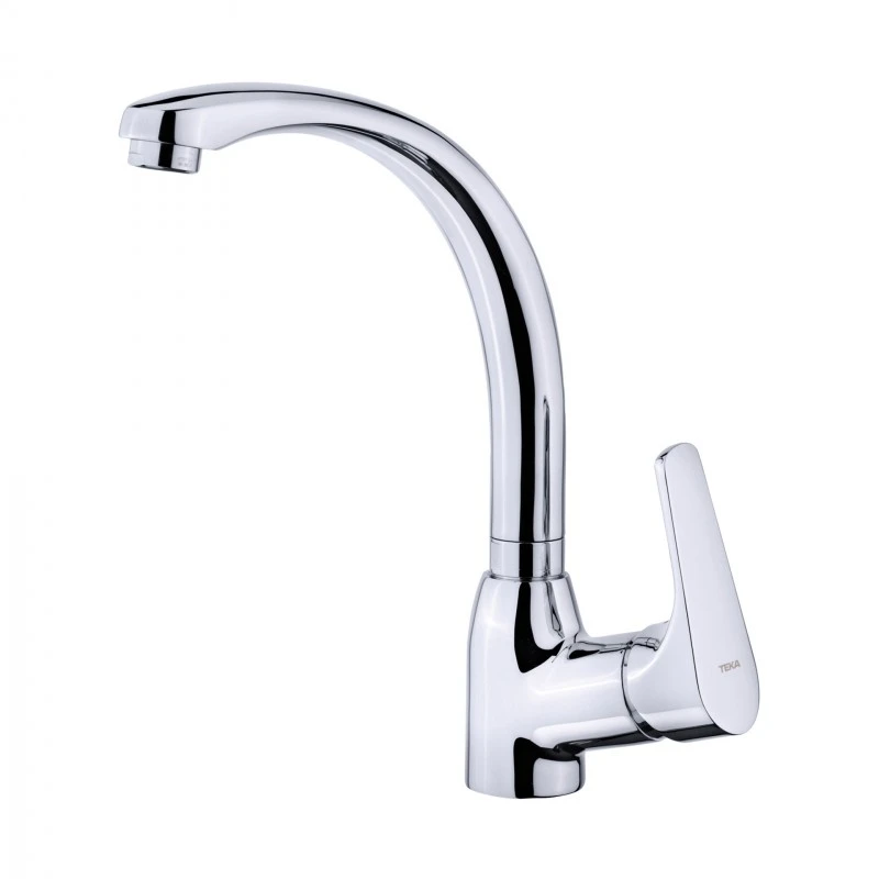Смесител Teka Easy MT Plus 915 469150200, Стоящ, Кухненски, Въртящ се чучур, Цвят Хром